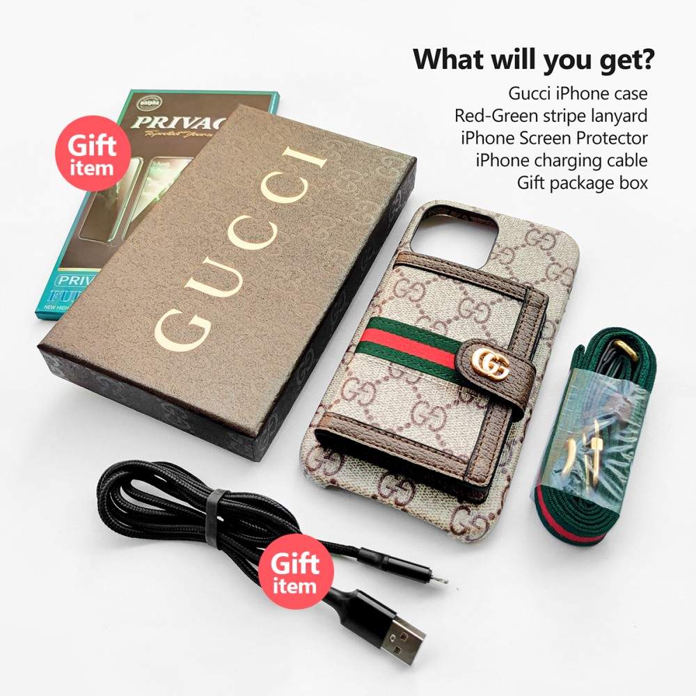 hortory gucci iphone wallet case
