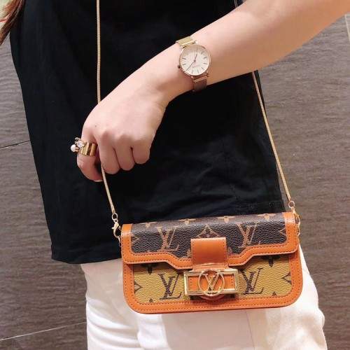 Fashion Louis Vuitton Leather Design iphone case with Lego Straps .
