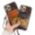 Hortory Designer luxury iphone wallet case with lanyards