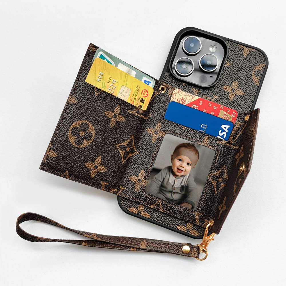 hortory lv iphone 13 max case wallet