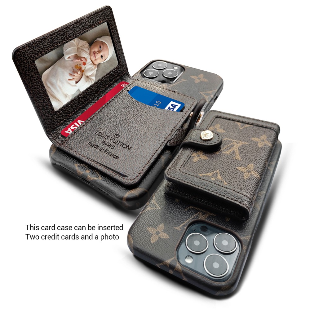 hortory louis vuitton luxury iphone case with wallet
