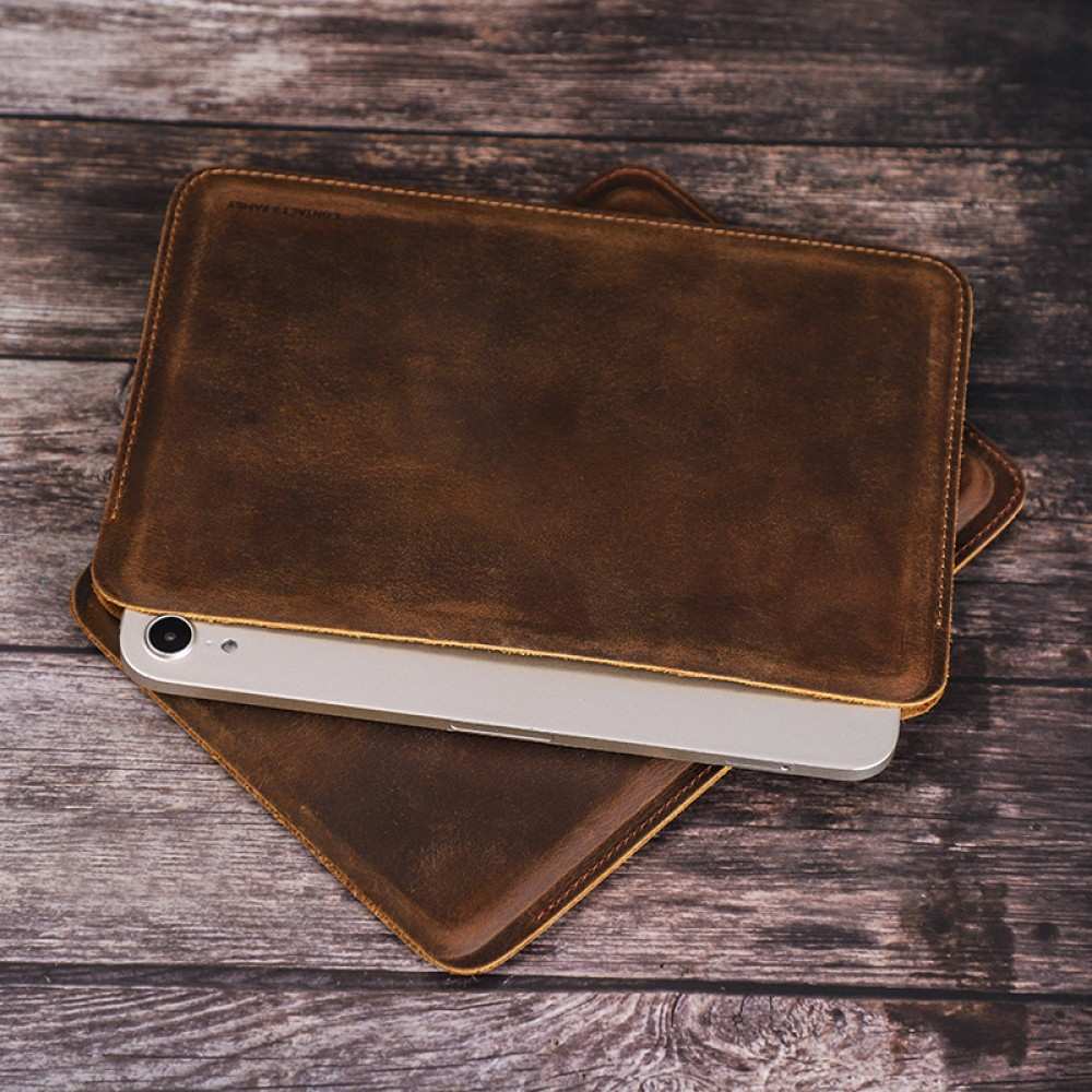 ipad mini 6 leather case crazy horse leather pad cover 7.9/8.3 Inch mini tablet case