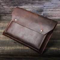 Macbook pro 16 inch leather case with ipad inner bag