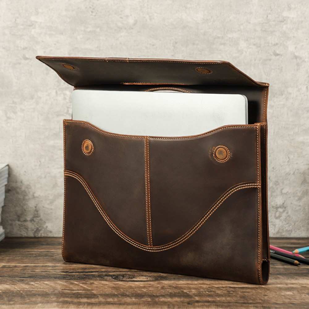 Macbook 14.2-13.3 inch handbag magnetic leather inner pack case laptop cover bag
