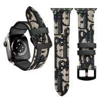 Hortory luxury webbing watch strap for apple watch